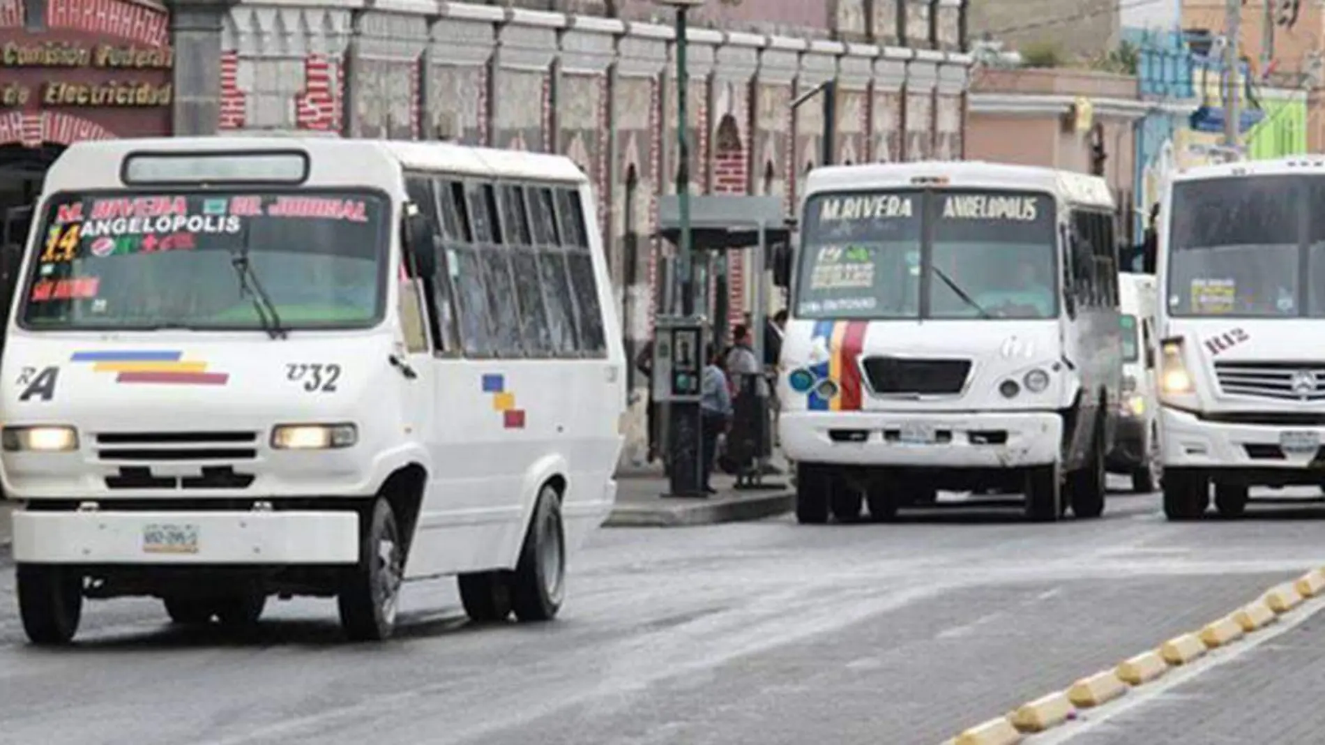 Riutas del transporte público sobra lla 11 Norte-Sr